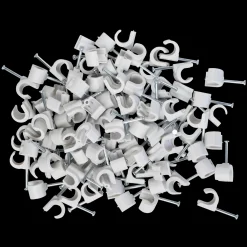 New E-Line ledningsclips R 7-10 mm 100 stk grå