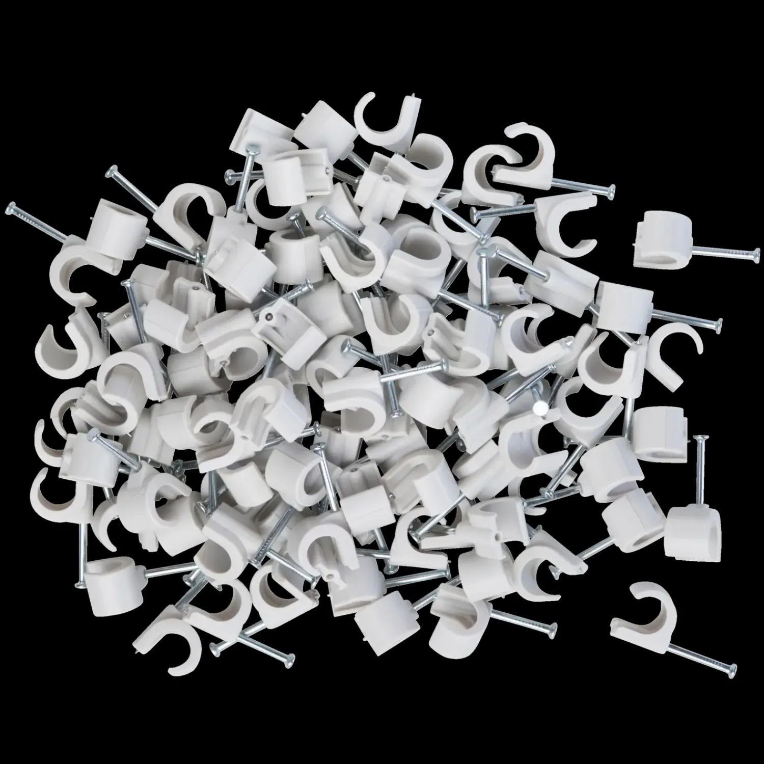 New E-Line ledningsclips R 7-10 mm 100 stk grå