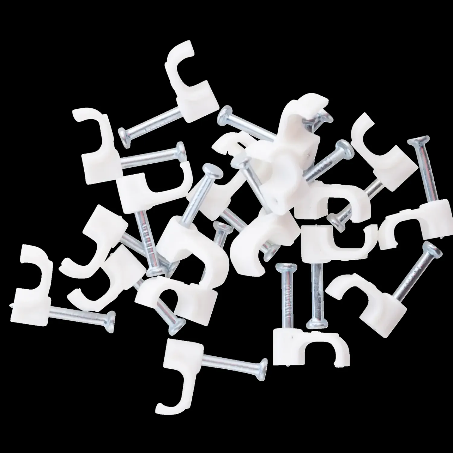 E-Line Tilbehør Til Elartikler^ledningsclips rund 3-5 20 stk hvid