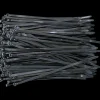 E-Line Strips Og Kabelbindere^Pro kabelstrips 4,8x186 mm 100 stk sort