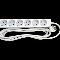 E-Line Dåser Og Underlag^schuko stikdåse 6-vejs 3x1,5mm² 3m