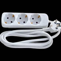 Hot E-Line schuko stikdåse 3-vejs 3x1,5 mm² 1,5m