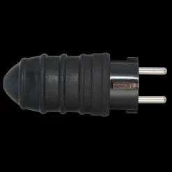 E-Line Stikkontakter Og Afbrydere^schuko stikprop gummi 16A sort