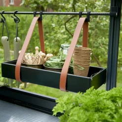 Outlet Elmholm Exclusive drivhus antracit med hærdet glas, inkl. sokkel 9,01 m²