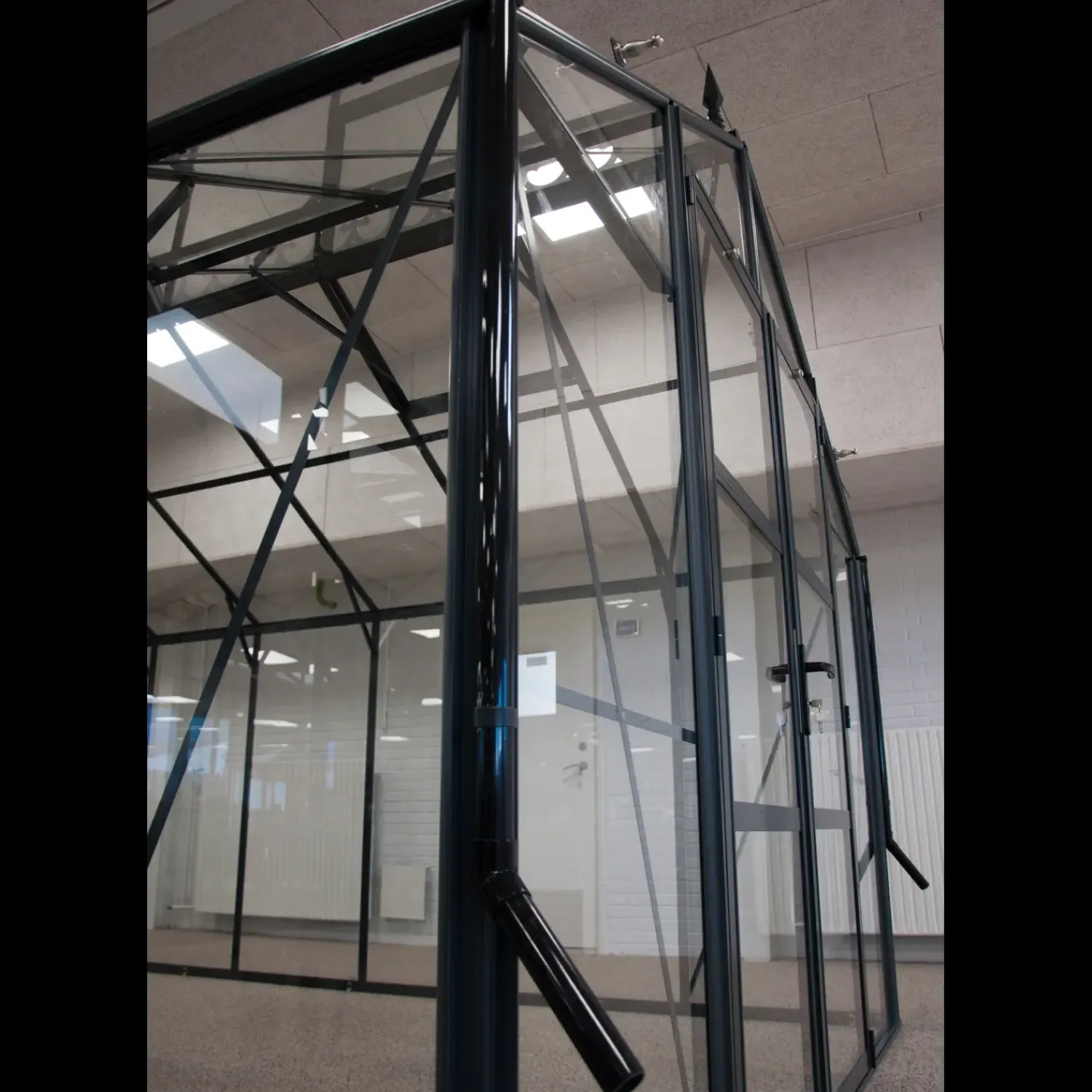 Elmholm Orangerier^Exclusive Orangeri antracit med hærdet glas 17,65 m²