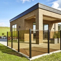 Elmholm glas t/hegn 95 cm smoke