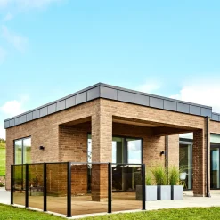 Stål- Og Glashegn^Elmholm hegn m/smoke glas forlængersæt 95 cm