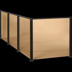 Stål- Og Glashegn^Elmholm hegn m/smoke glas startsæt 95 cm