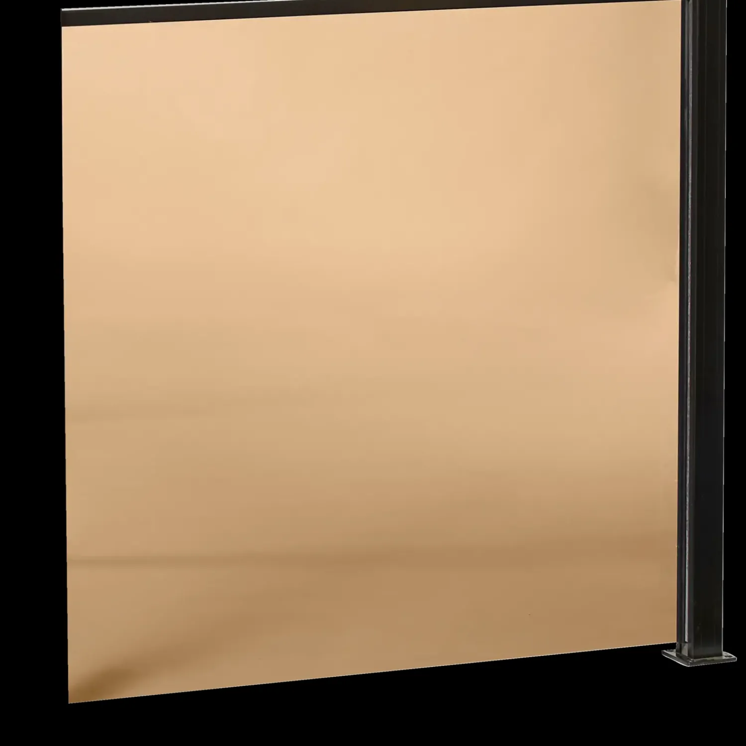 Stål- Og Glashegn^Elmholm hegn m/smoke glas startsæt 95 cm