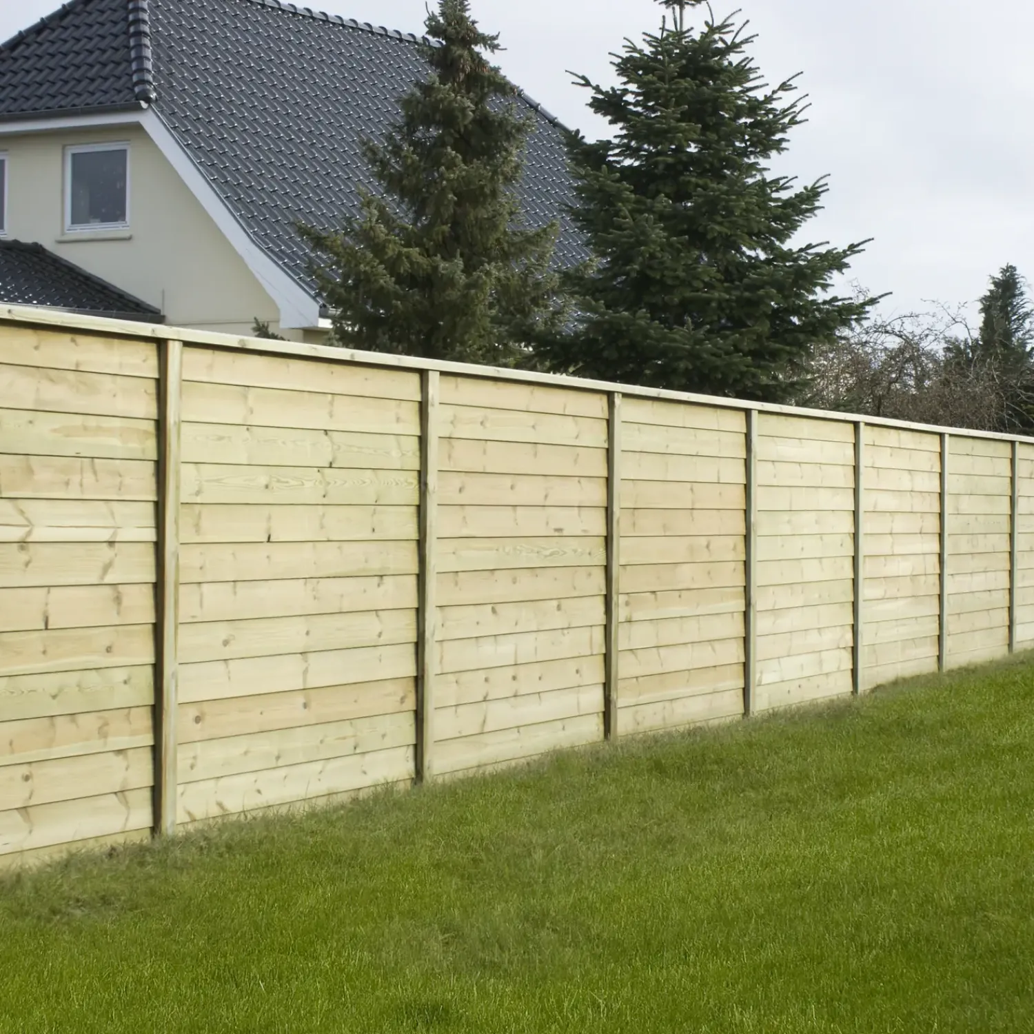 New Frøslev træ Endestolpe trykimprægneret 97x97 mm længde 2,7 m