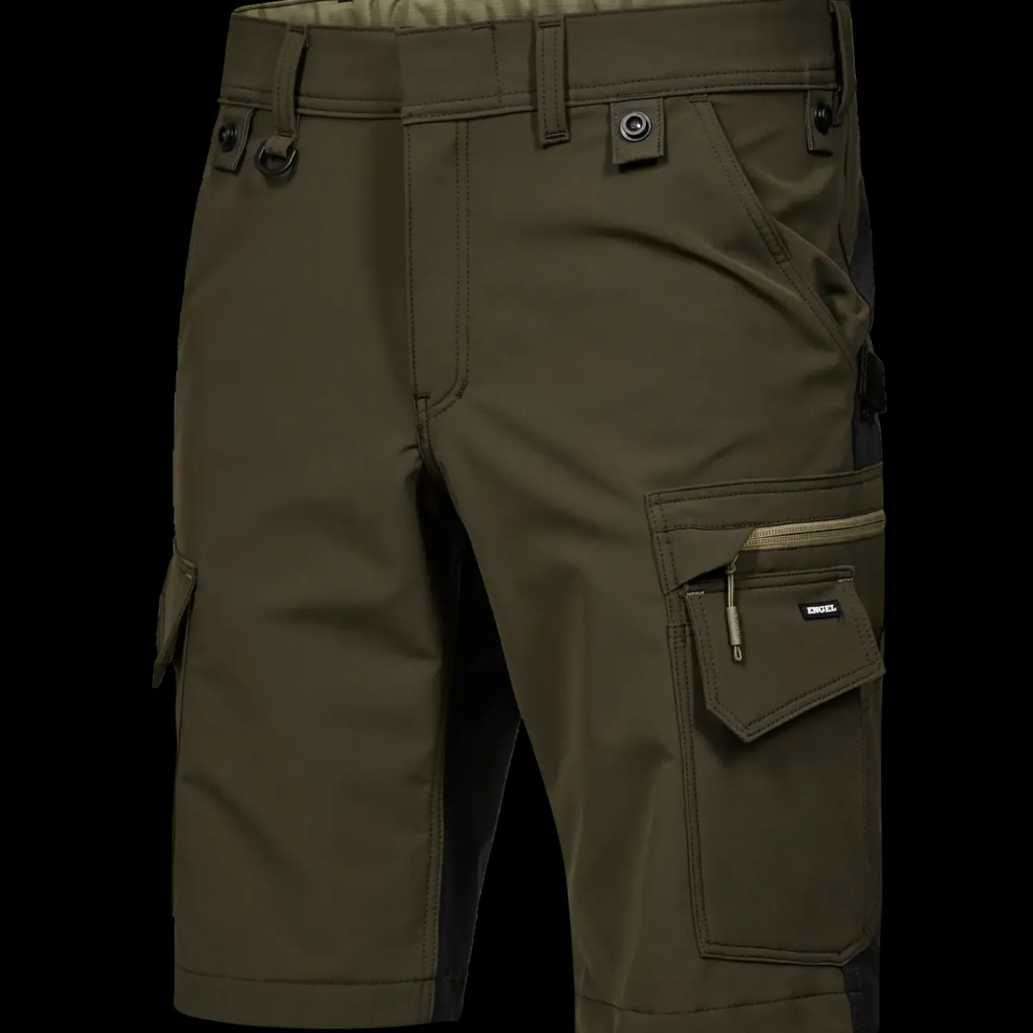 Online ENGEL 6337 Entire shorts 4-vejs stretch skovgrøn/Sort str. 92