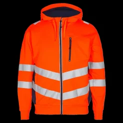 Hot ENGEL Safety sweat cardigan orange/blue ink str. 2XL