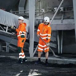 ENGEL Trøjer Og Sweatshirts^Safety sweat cardigan orange/blue ink str. 2XL