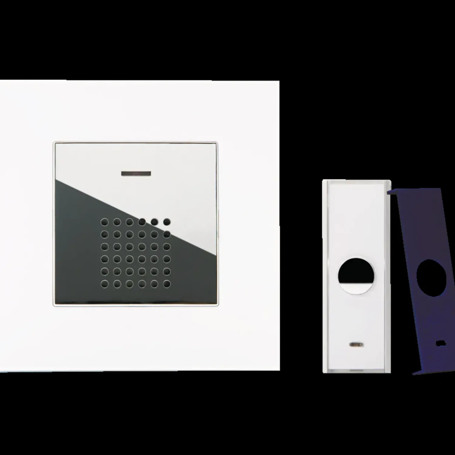 Trådløse Dørklokker^EnsoNordic Trådløs dørklokke 1700, lang rækkevidde hvid/krom