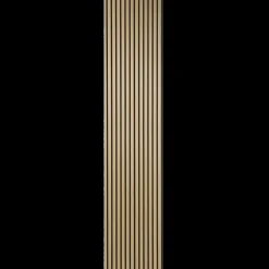 Online Fibrotech Quanti akustikpanel 18x520x2440 mm light oak m/sort polyester