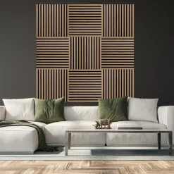 Akustikpaneler^Fibrotech Square akustikpanel 22x520x520 mm light oak - pk á 2 stk.