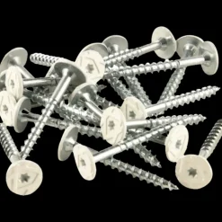 Akustikpaneler^Fibrotech træbetonskrue TX20 5x45 mm 100 stk hvid