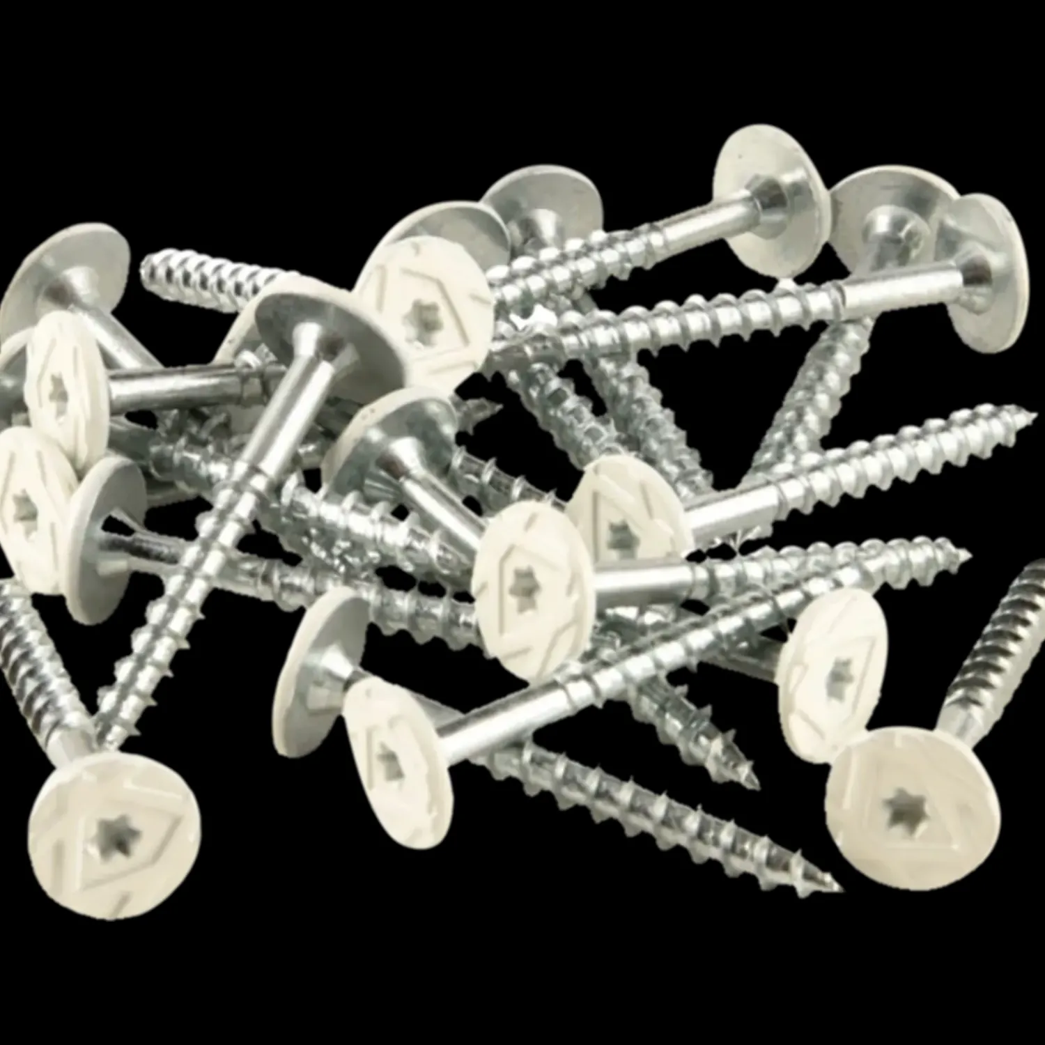 Akustikpaneler^Fibrotech træbetonskrue TX20 5x45 mm 100 stk hvid