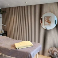 Fibrotech Akustikpaneler^Unika akustikpanel 22x600x2440 mm light oak