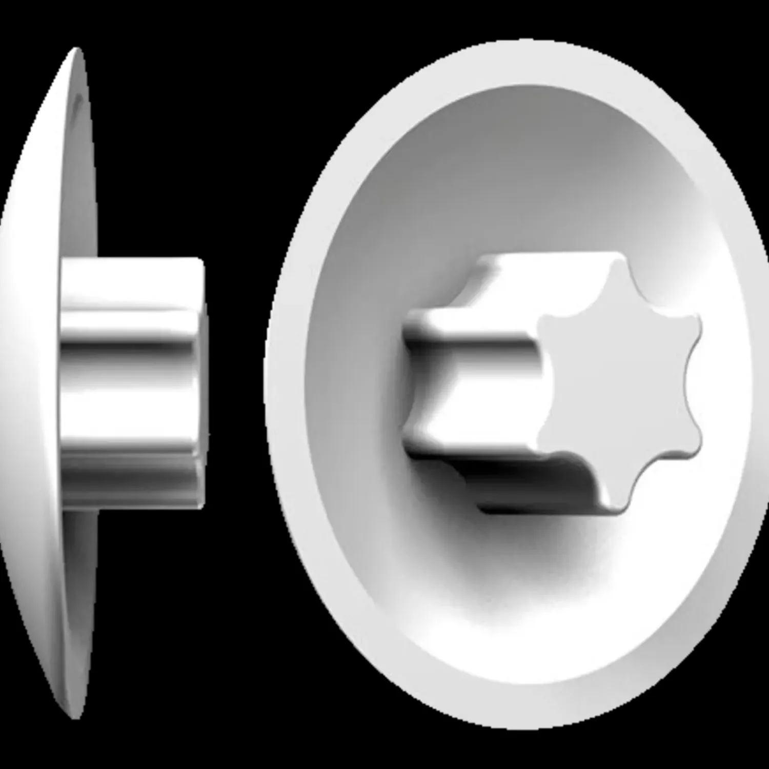 Sale fischer dækhætte TX30 hvid 100 stk