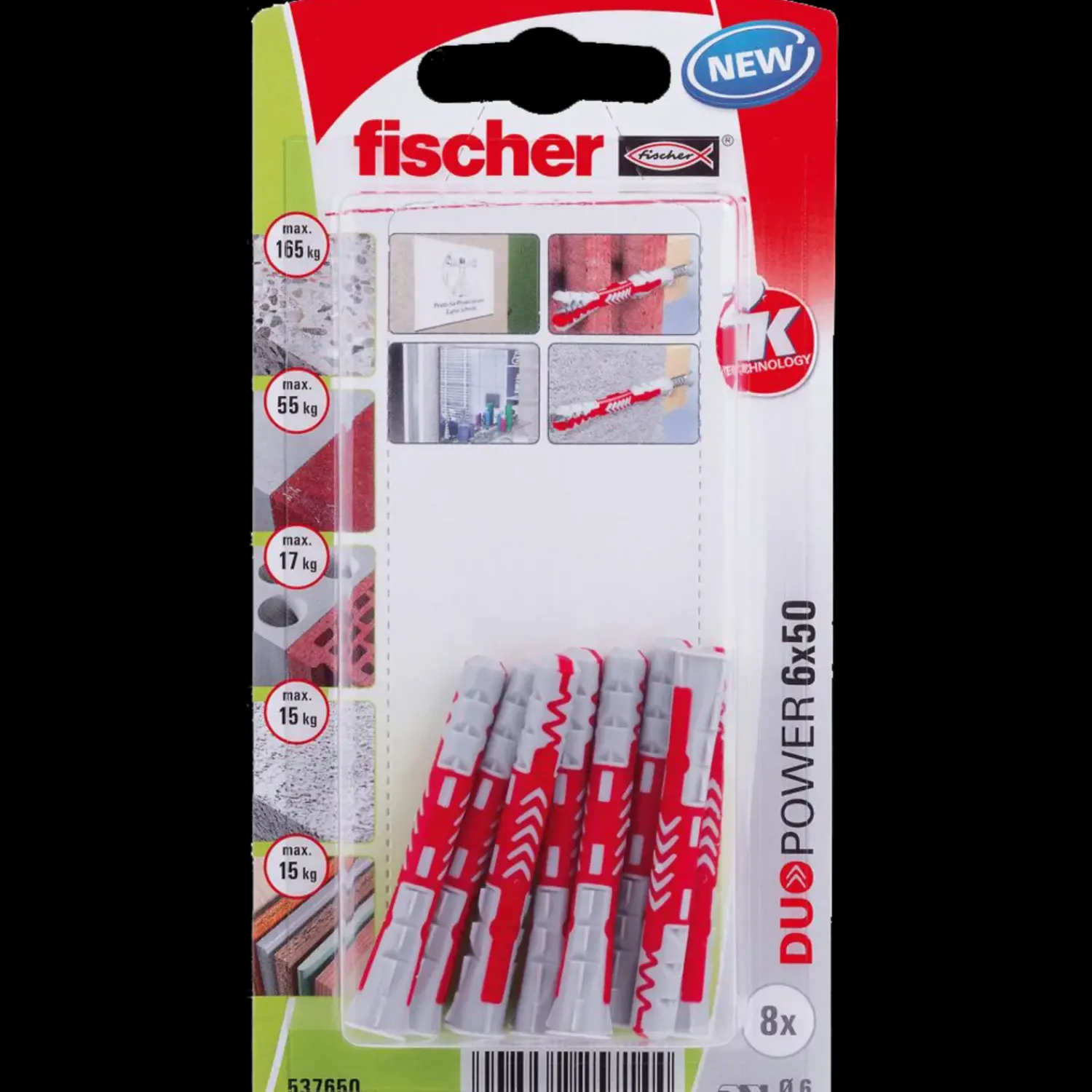 Sale fischer DuoPower universaldybel 6x50 mm 8 stk
