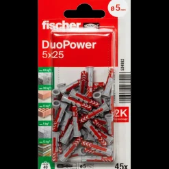 Discount fischer DuoPower universaldybel 5x25 mm 45 stk