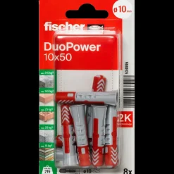 fischer Rawlplugs Og Dyvler^DuoPower universaldybel 10x50 mm 8 stk