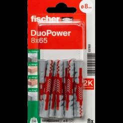 fischer DuoPower universaldybel 8x65 mm 8 stk