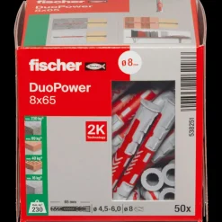 fischer Rawlplugs Og Dyvler^duopower 8x65 DIY 50 stk.