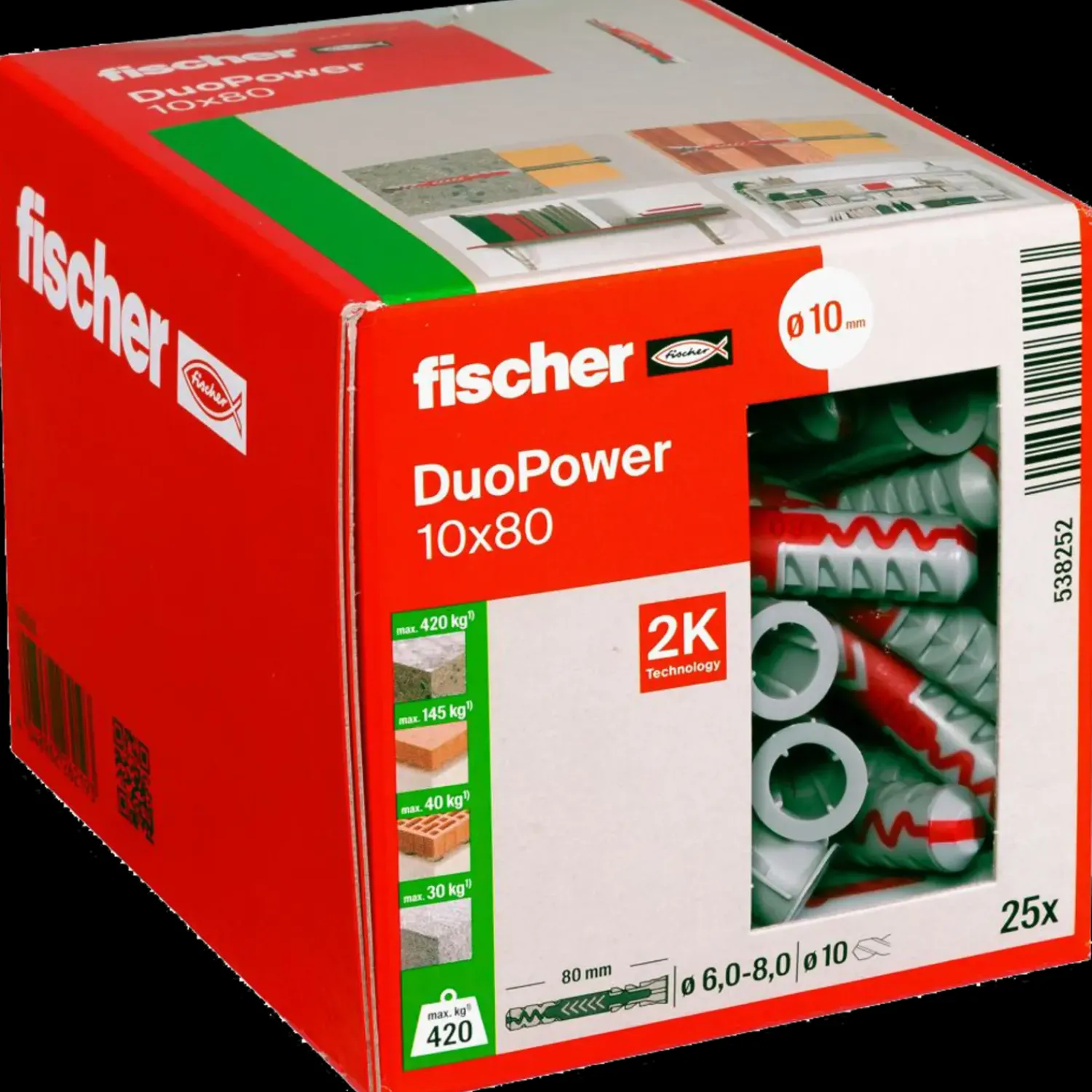 Clearance fischer duopower 10x80 DIY 25 stk.