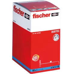 fischer Rawlplugs Og Dyvler^DuoTec 10 kipdyvel 50 stk