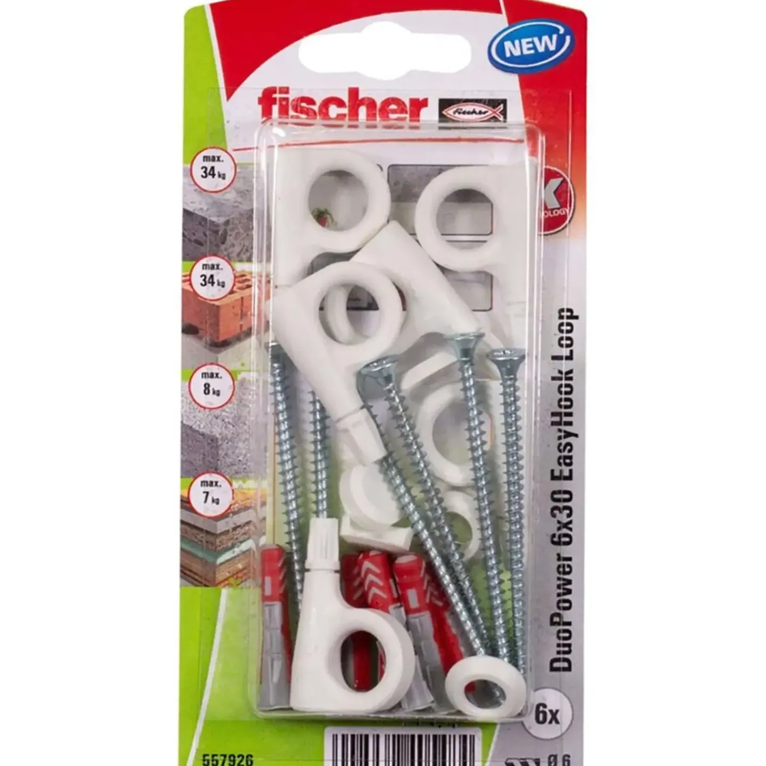 fischer Special Beslag^EasyHook Løkke DuoPower 8x40 mm 4 stk