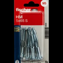 Hot Fischer hulrumsmetaldyvel HM 5 x 52 mm med metrisk skrue SB-kort 4 stk