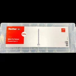 fischer Sortimentsbokse^MiniFixTainer PowerFast II Panhoved / Bonus Zink 105 stk