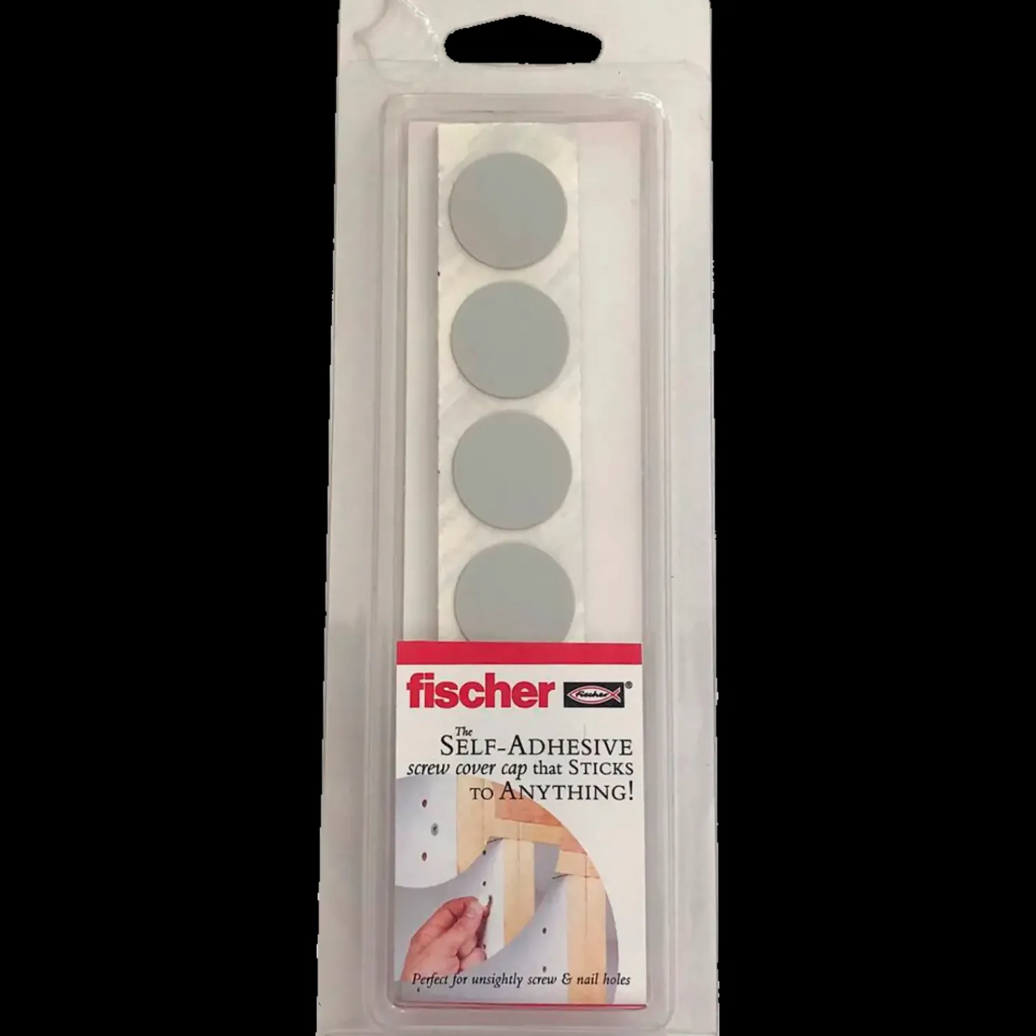 Tilbehør Til Skruer^Fischer selvklæbende dækhætter Ø18 mm hvid