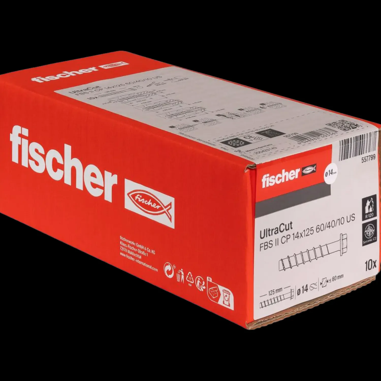 Best Fischer Ultracut FBS II US betonskrue 14x125 mm 10 stk