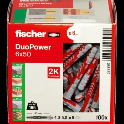 fischer Rawlplugs Og Dyvler^universaldybel duopower 6x50 DIY 100 stk