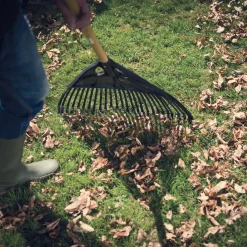 Best Fiskars løvrive sort XL