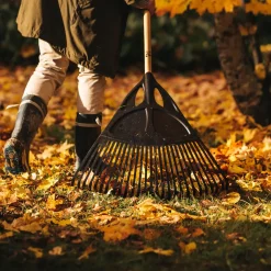 Best Fiskars løvrive sort XL