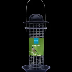 Dyreartikler^Foderautomat til nødder - sort