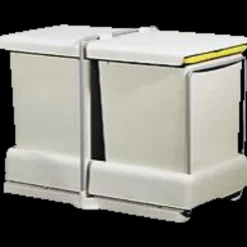 Affaldssortering|Tilbehør Til Kontor Og Værksted^Fritstående affaldssystem med automatik 2x10,5 L hvid