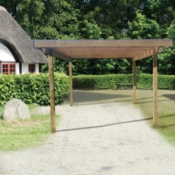 Davidsen Carporte^Frode carport 320x374 cm - m/plast trapeztag