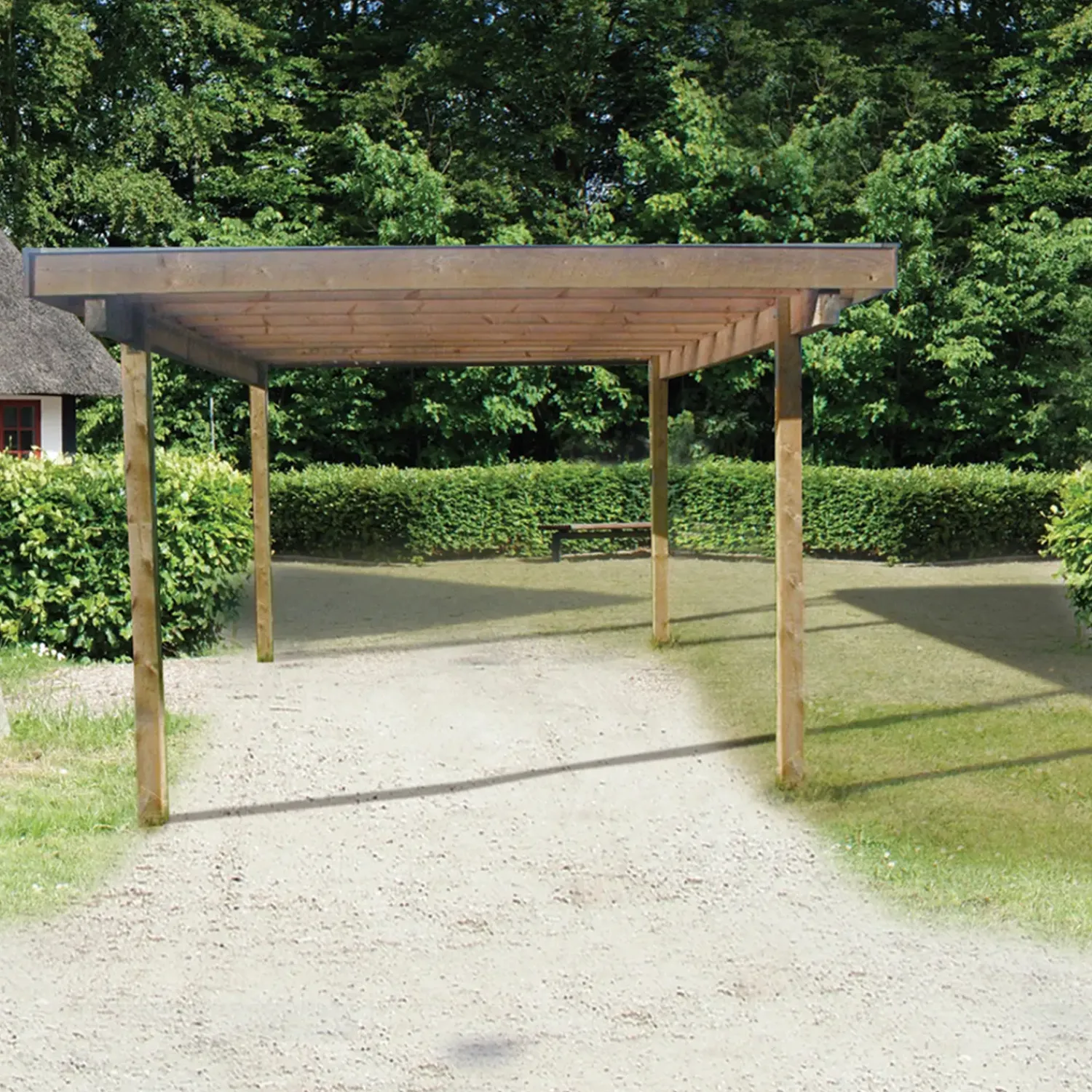 Clearance Davidsen Frode carport 320x374 cm - UDEN TAG