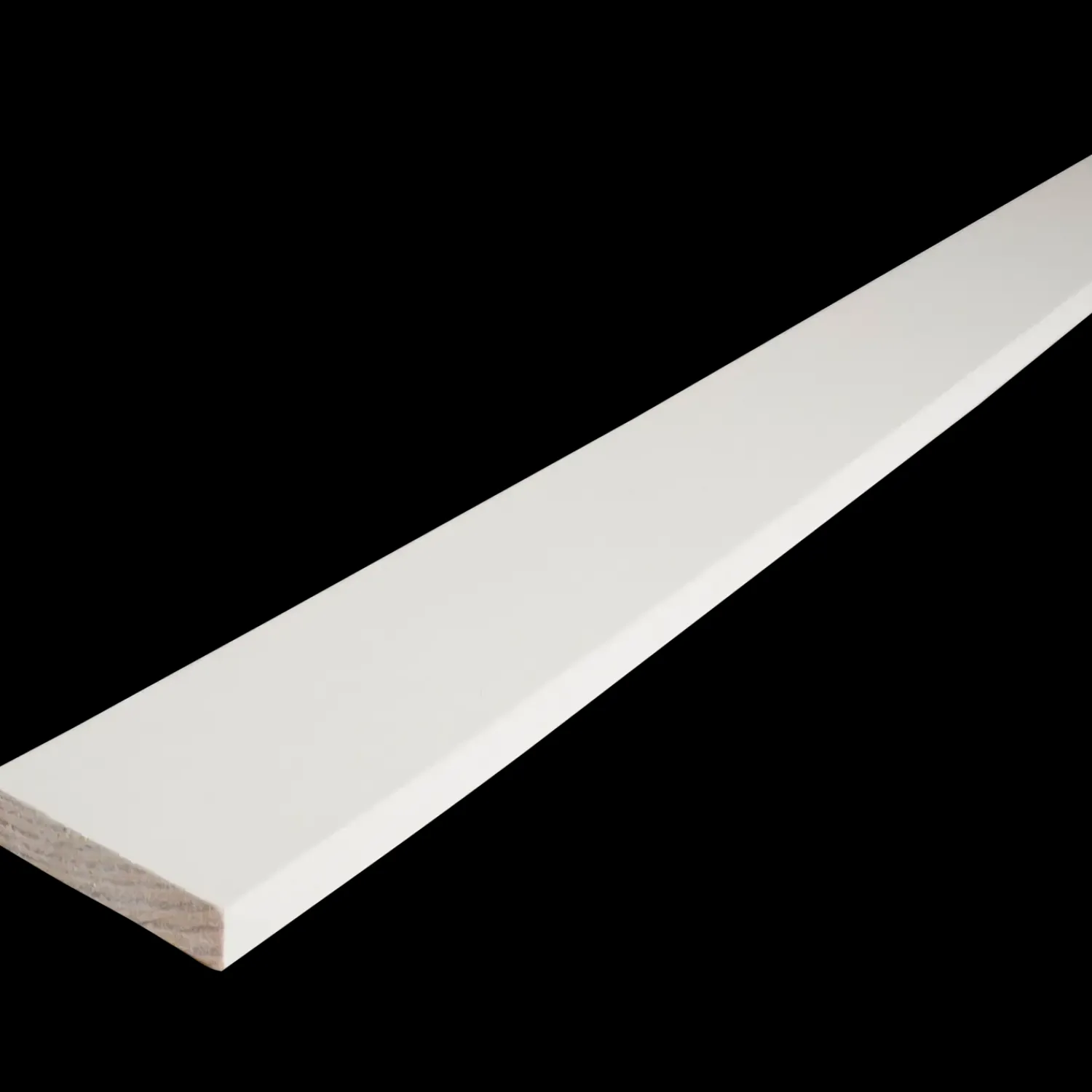 Frøslev træ Forkantlister^FT Forkantliste fyr /1Rk L236 hvid ral 9x55x3000 mm