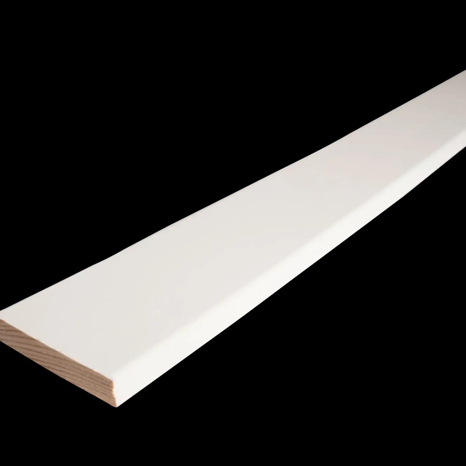 New Frøslev træ FT Forkantliste fyr /2Rk L272 hvid ral 9x43x3000 mm