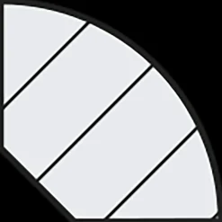 Frøslev træ FT Kvartstafliste fyr L644 hvid ral 12x12x2700 mm