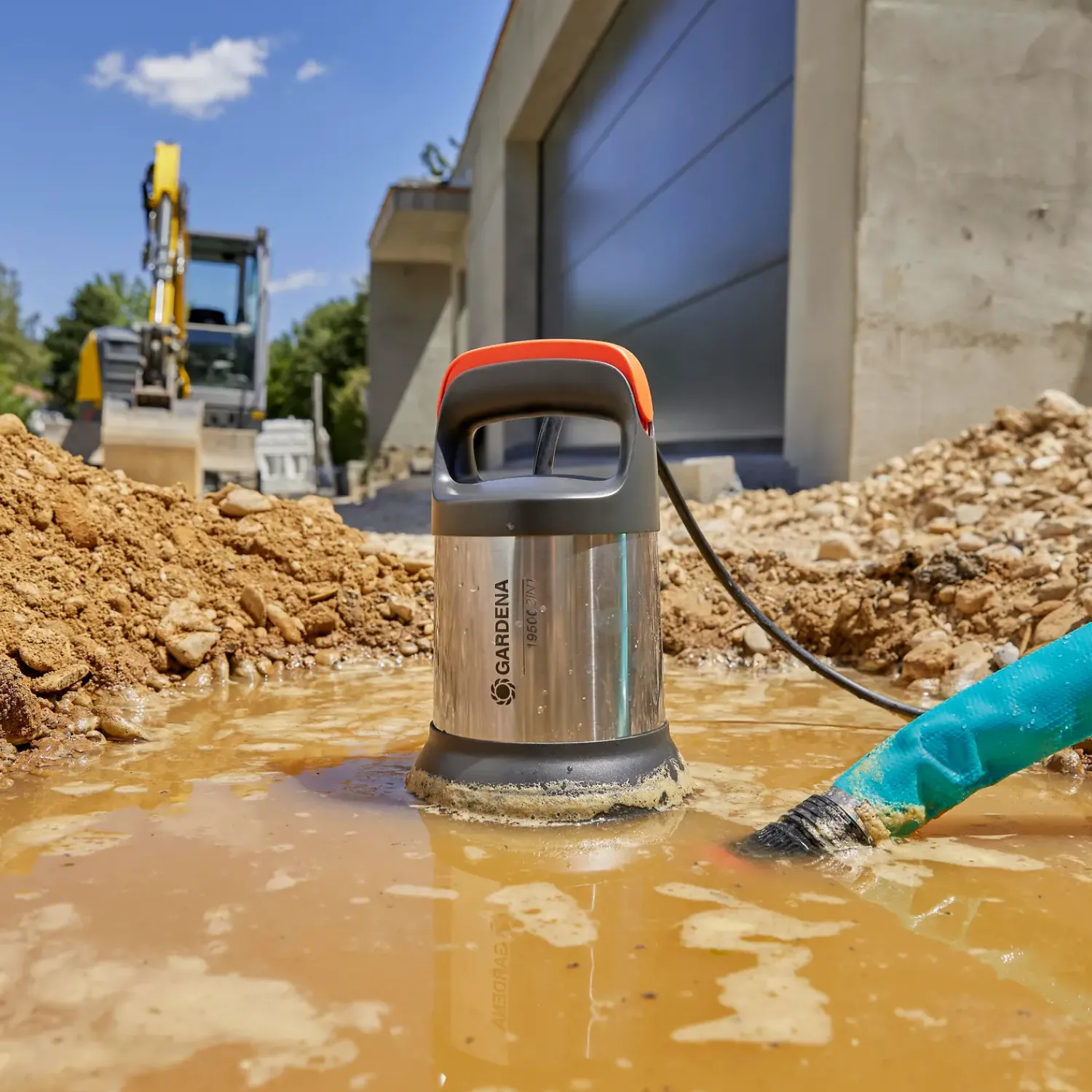 Gardena Dykpumper^19500 Aquasensor Dykpumpe rent/urent vand 860W