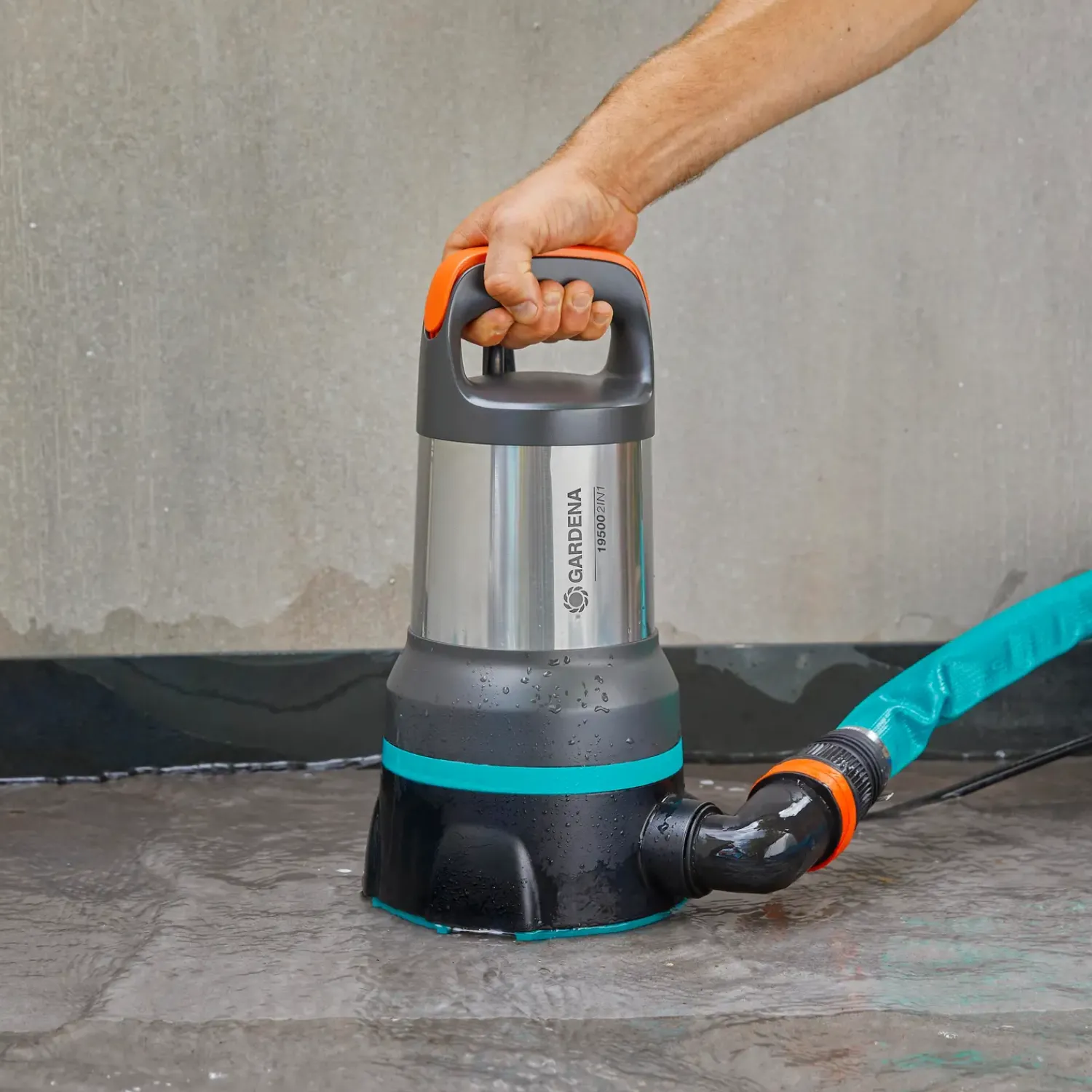 Gardena Dykpumper^19500 Aquasensor Dykpumpe rent/urent vand 860W