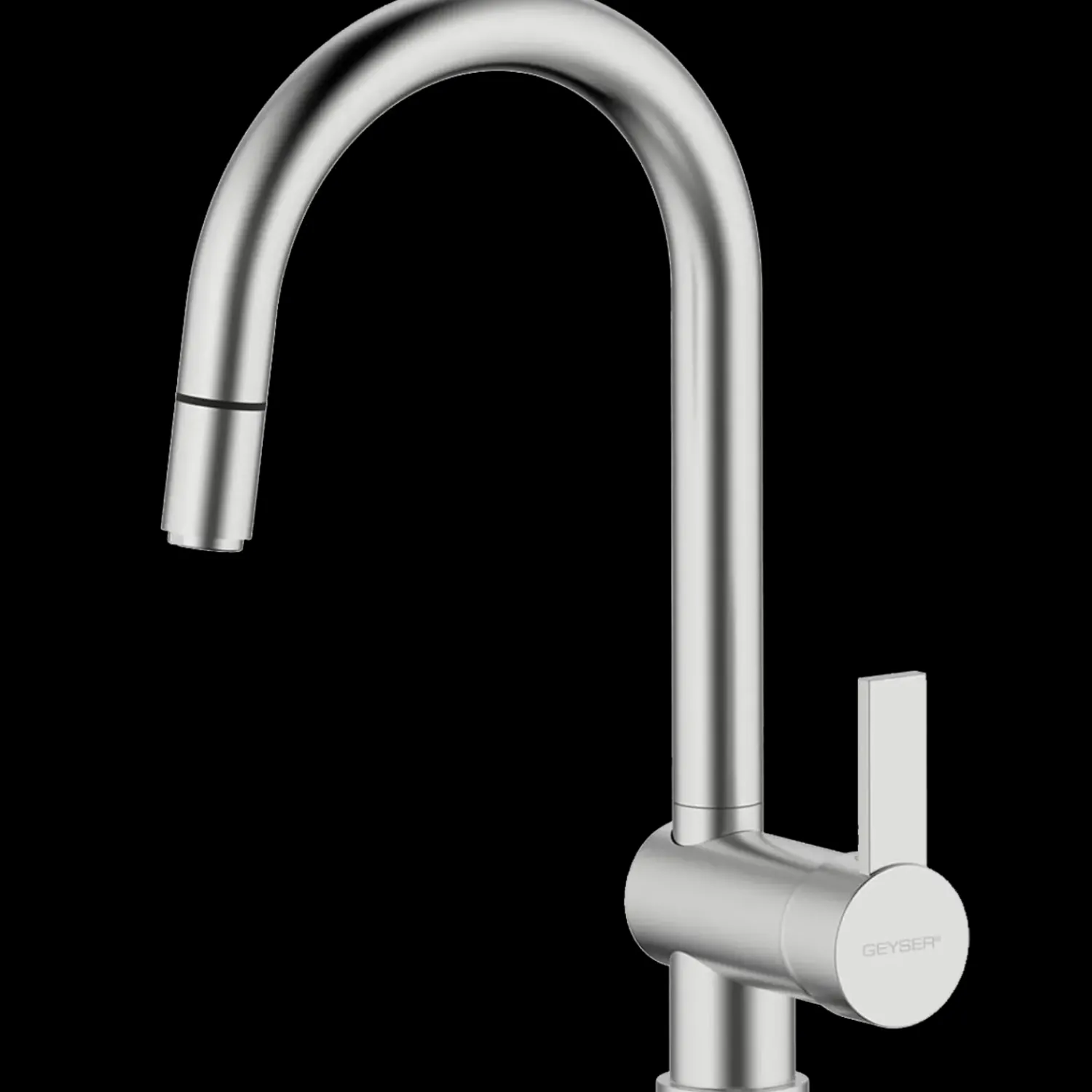 Geyser Køkkenarmaturer^® Max Flex køkkenarmatur stål look