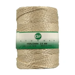 G. Funder GF sisalgarn 100 m x 2,5 mm brudstyrke 70 kg